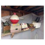 Fishing Gear Assortment with Tackle Boxes and More