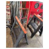 Folding Sawhorse and Hand Truck Combination