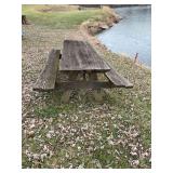 Rustic Outdoor Picnic Table