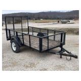 10 FT Utility Trailer with Single Axle