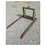 Hay Bale Fork Attachment