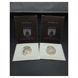 1989 US Congressional Half Dollar Coins with Certificates