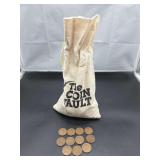 Wheat Penny Assortment with Coin Vault Bag