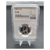 1958 Washington Quarter, NGC PF68