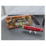 Rough Ryder Long Rifle Pocket Knife with Tin