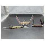 Collection of Folding Pocket Knives, Buck Creek, Bear & Bull, and Old Timer