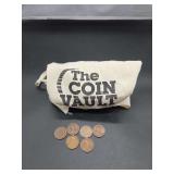 Wheat Penny Collection in 'The Coin Vault' Bag