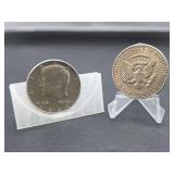 2 1964 Kennedy Half Dollar Coin