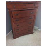 Wood Chest of Drawers with Six Drawers