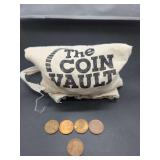The Coin Vault Bag of Lincoln Wheat Pennies