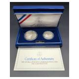 1993 United States Mint Bill of Rights Commemorative Two-Coin Proof Set