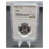 1957-S Washington Quarter, NGC PF68