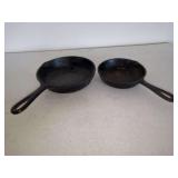 Two Cast Iron Skillets