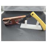 Case XX No. 00038 Yellow Synthetic Smooth Sod Buster Knife