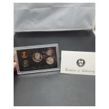 1997 United States Mint Proof Set with Certificate of Authenticity