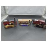 Three Frost Cutlery and Steel Warrior Pocket Knives