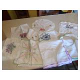 Embroidered Linen Textiles Assortment
