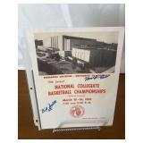 1957 NCAA Basketball Championship Program Signed by Ross and Smith