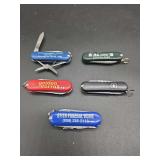 Promotional Pocket Knives: R&L Carriers, Stith Funeral Home, and Golden Corral