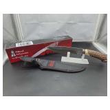 Steel Warrior by Frost Cutlery 12-Inch Hunting Knife with Stag Handle and Sheath