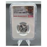 2020 S Silver Tallgrass Prairie Preserve Quarter NGC PF69 Ultra Cameo