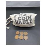 Wheat Penny Collection in Canvas Bag