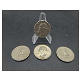 1964 United States Silver Quarter Collection - Three Coins