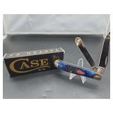 Case XX No. 07321 Navy Blue Bone Rogers Jig Mini Trapper Knife