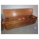 Storage Chest with Baseball Trading Cards