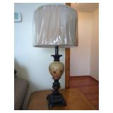 Floral Decorated Table Lamp with Shade