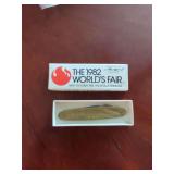 1982 World's Fair Knoxville Parker Cut Co. Knife