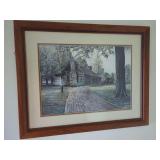 Framed Print by Fred Thrasher, The Cabin on the Hill