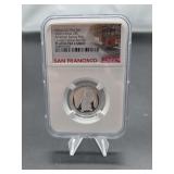 2020-S Silver American Samoa Park Quarter, NGC PF69 Ultra Cameo