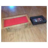 Two Display Cases, Wood Construction