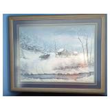 Fred Thrasher 'Country Christmas' Artist Proof Lithograph, 1997