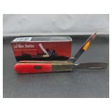 Steel Warrior God Bless America Barlow W/ One Arm Razor Pocket Knife