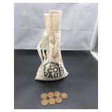 Wheat Penny Collection in Coin Vault Bag
