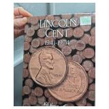 Lincoln Cent Collection 1941-1974 in H.E. Harris & Co. Album