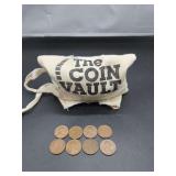 Wheat Cent Collection in 'The Coin Vault' Bag