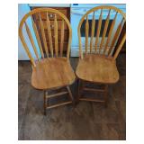 Pair of Windsor-Style Spindle-Back Chairs