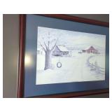 Fred Thrasher Signed and Framed Print: Family Heritage 167/500