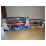 Two Die-Cast Dodge Challenger Models: 1:24 Scale 1970 Hemi Coupe and 1:32 Scale 2008 SRT8