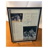 Pat Riley signed Framed Newspaper Article Featuring Kentucky Wildcats Basketball