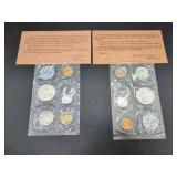 United States Mint Proof Sets 1961 & 1962