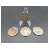 Silver Washington Quarter Collection, Four Pieces