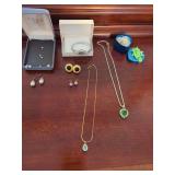 Costume Jewelry Including Marissima Watch, Necklaces, and Earrings