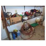 Fishing Vest, Extension Cord, and Fluid Containers