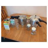 Canning Jars and Mirro Pressure Cookers