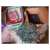 Gift Bags, Outdoor Extension Cord, and Christmas Lights
