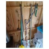 Hand Tools, Broom, and Level